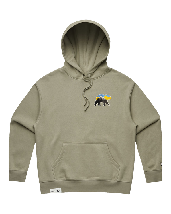 Bear With Me – At The Mountains Heavy Cropped Hood (transparent)