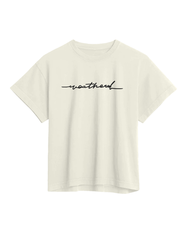 Heavyweight Sketchy Edge Cropped Lady Tee (transparent)