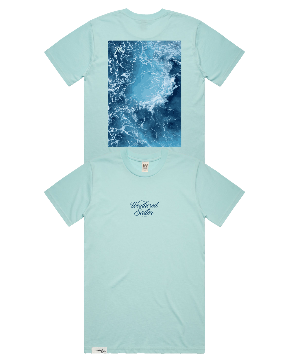 Pulse Script Tee (transparent)