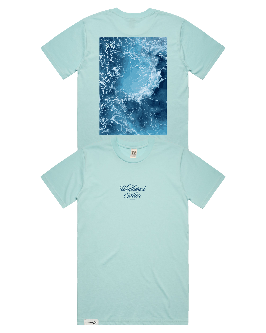 Pulse Script Tee (transparent)
