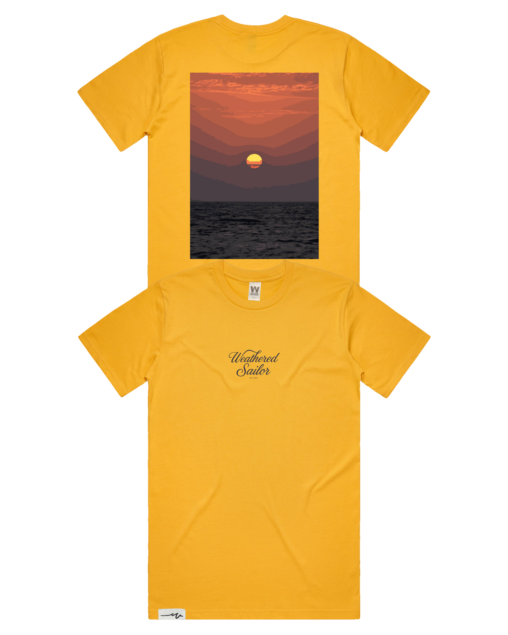 Rebirth Script Tee (transparent)