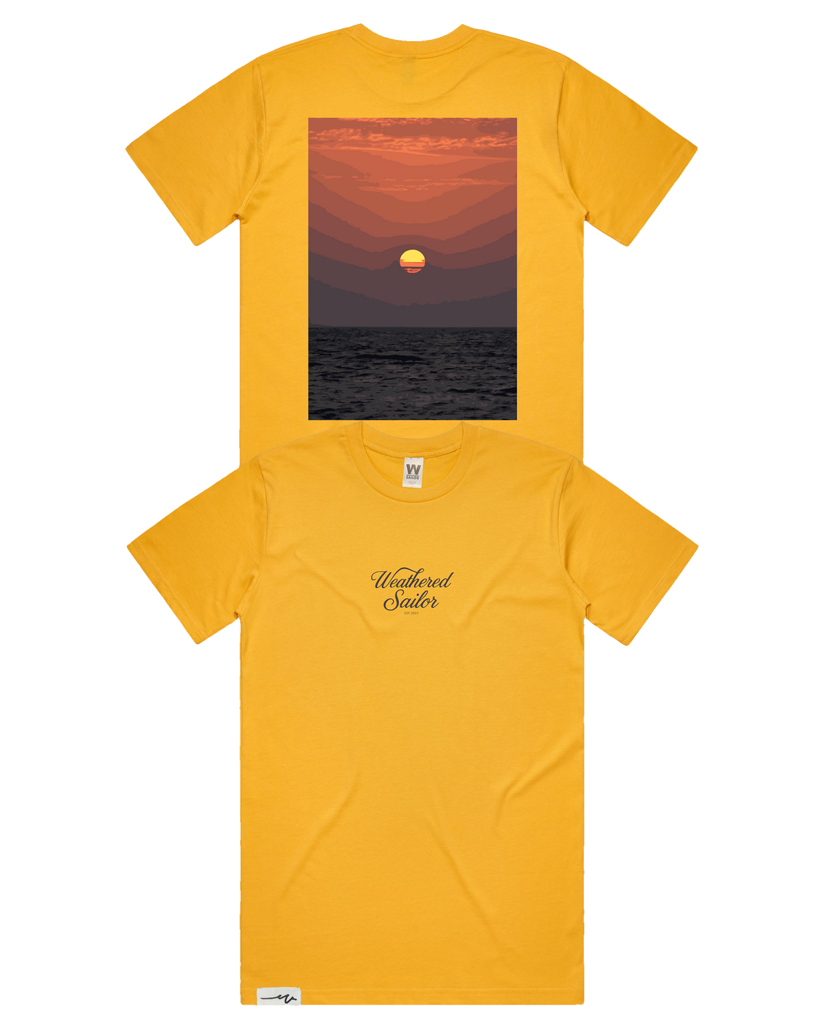 Rebirth Script Tee (transparent)