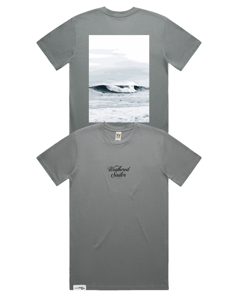 Resilience Script Tee (transparent)
