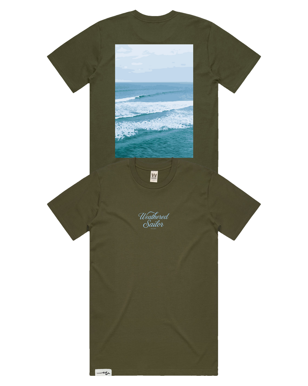 Rhythm Script Tee (transparent)