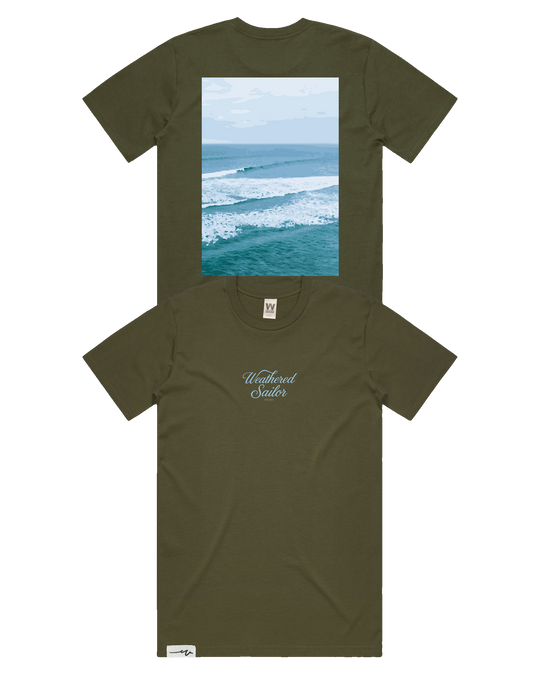 Rhythm Script Tee (transparent)