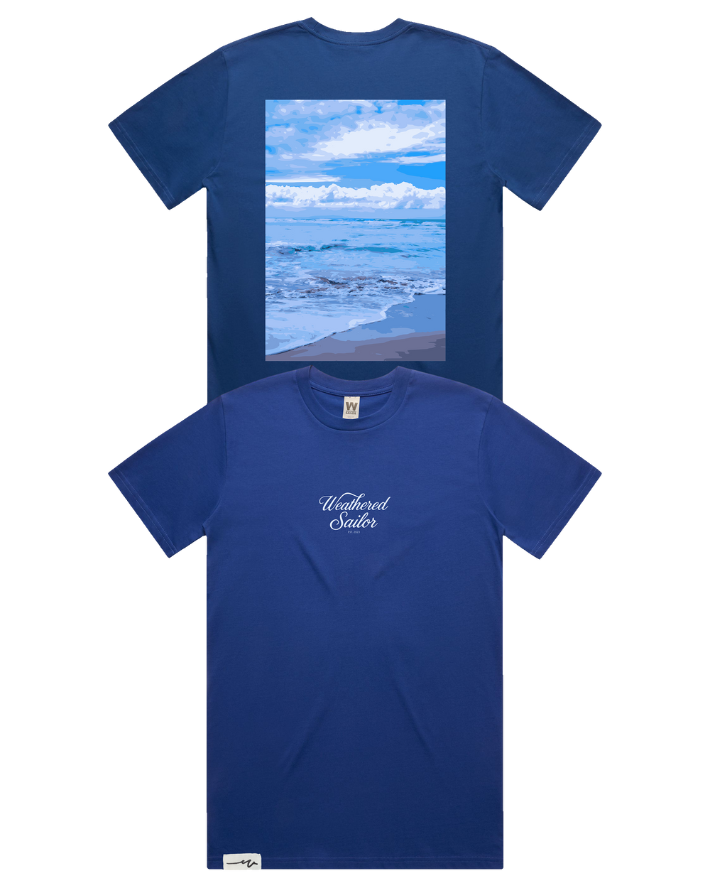 Shore Script Tee (transparent)