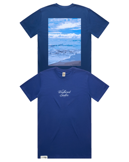 Shore Script Tee (transparent)