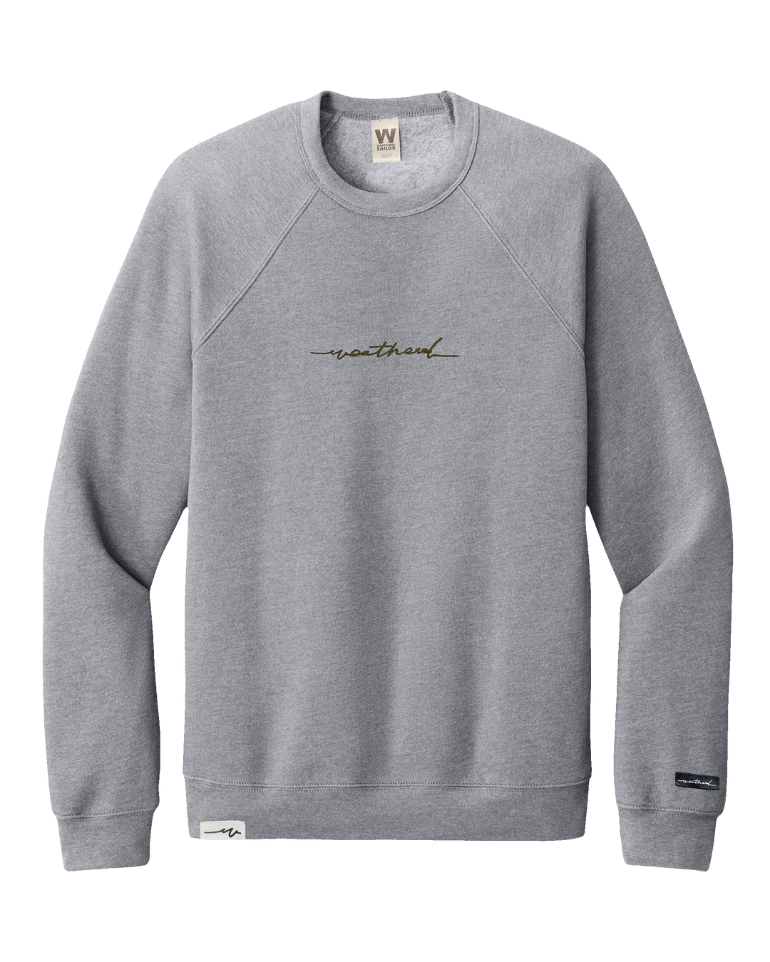 Sketchy Sponge Raglan Crew (transparent)