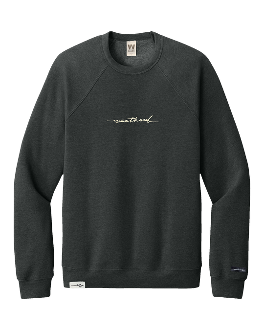 Sketchy Sponge Raglan Crew (transparent)