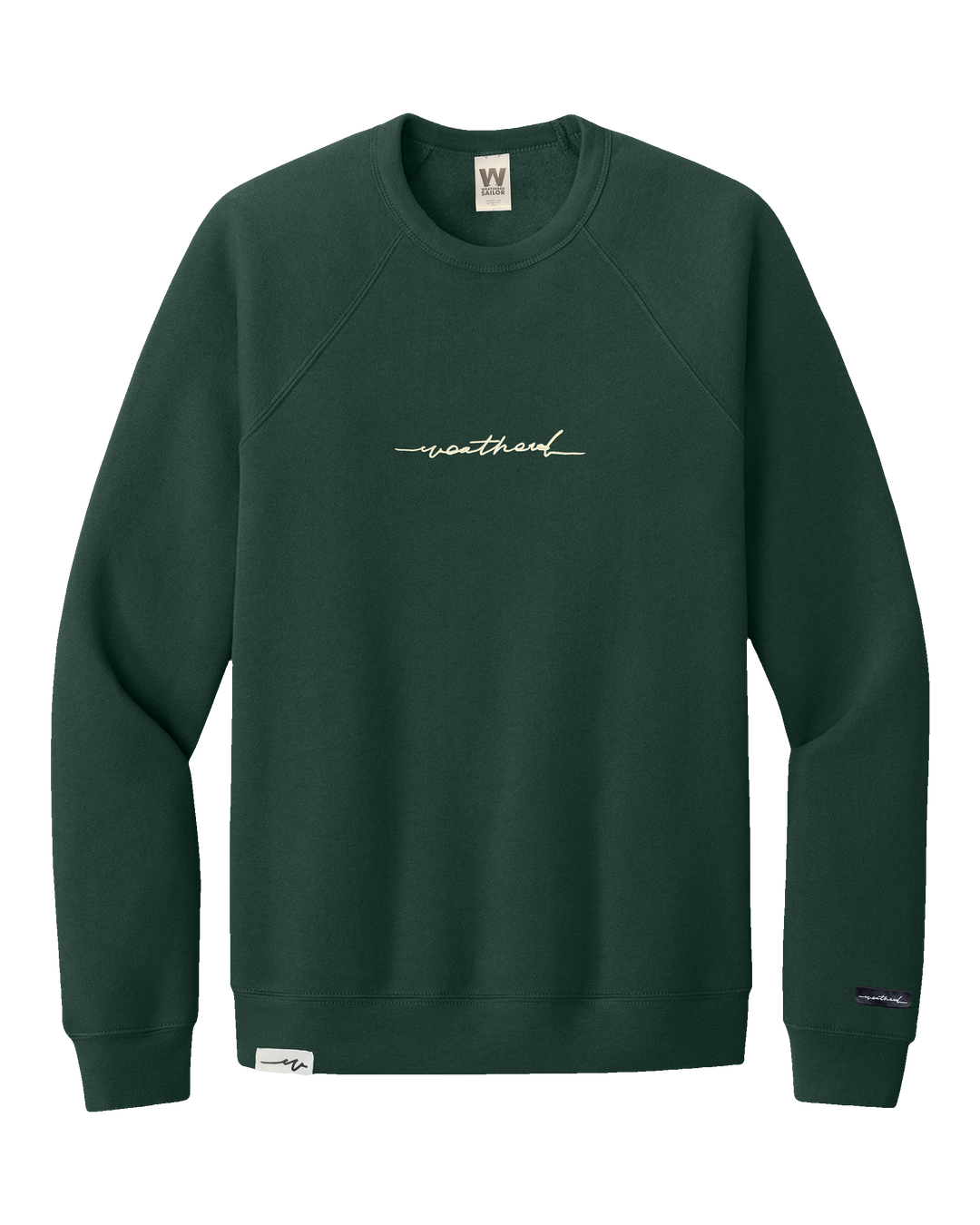 Sketchy Sponge Raglan Crew (transparent)