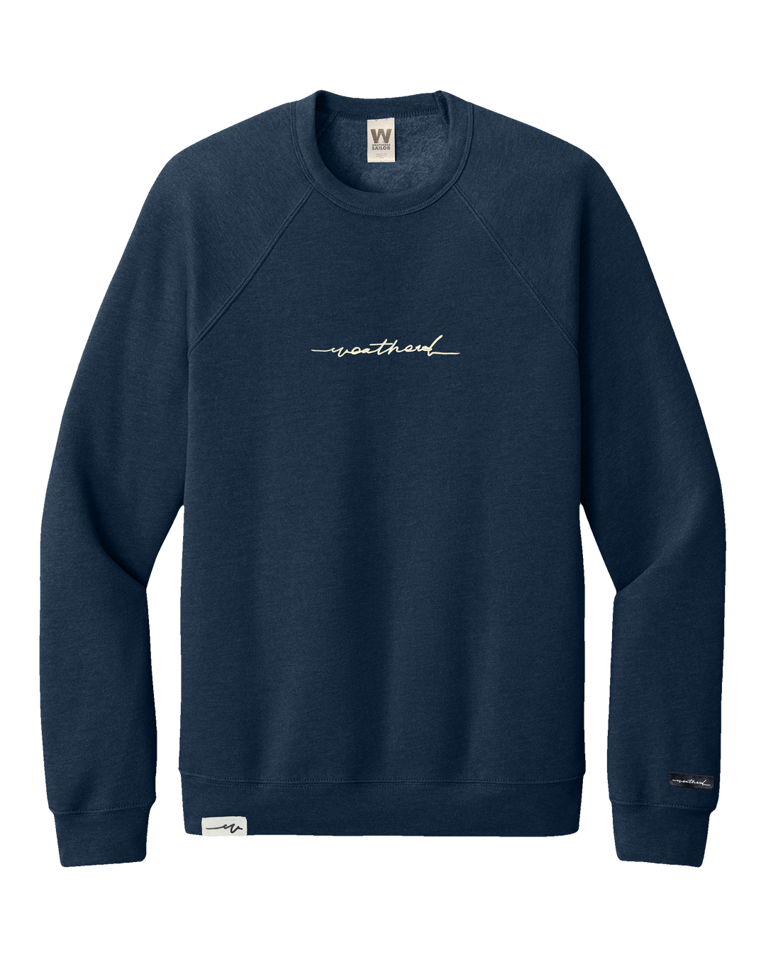 Sketchy Sponge Raglan Crew (transparent)