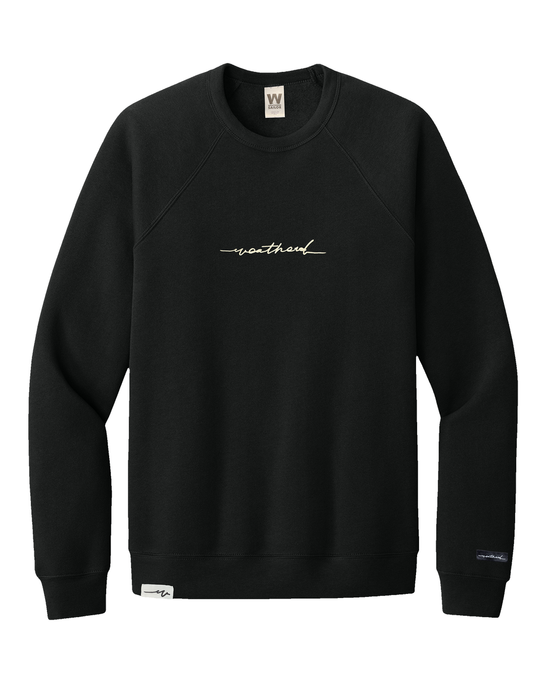 Sketchy Sponge Raglan Crew (transparent)