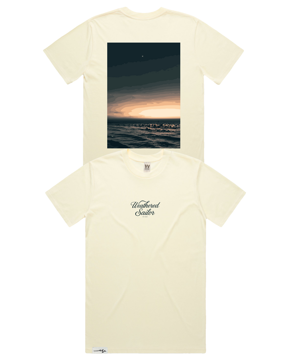 Solace Script Tee (transparent)