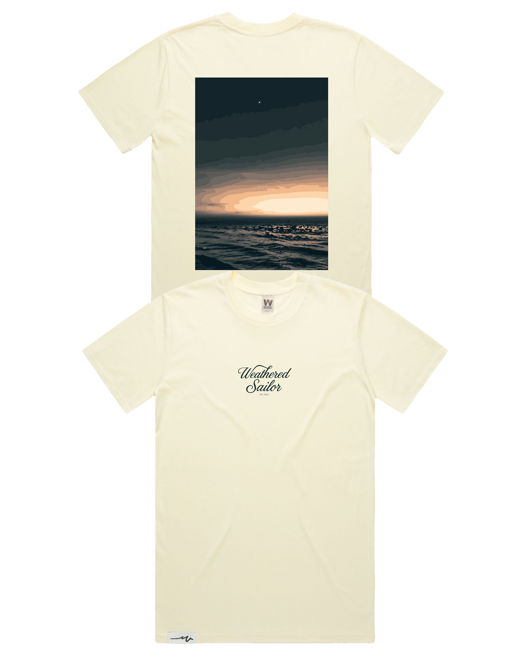 Solace Script Tee (transparent)
