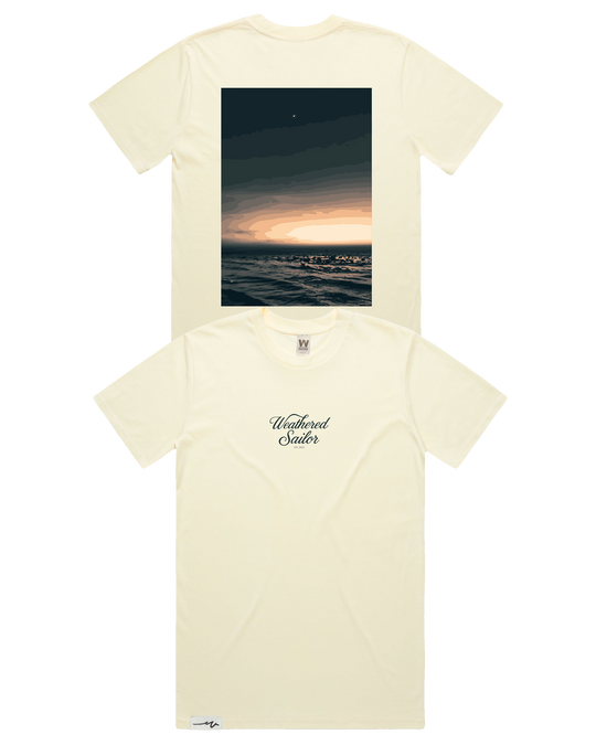Solace Script Tee (transparent)