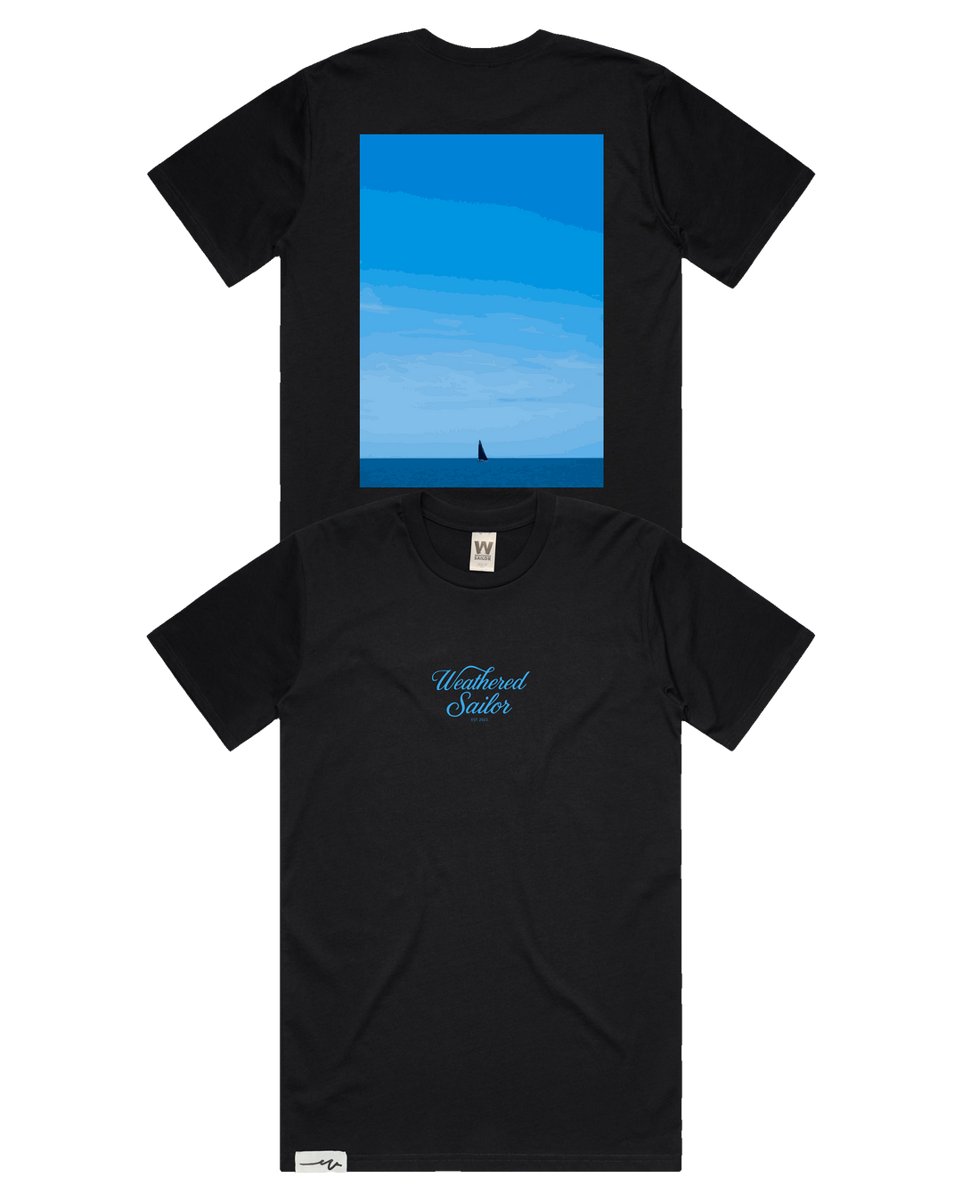 Solitary Script Tee (transparent)