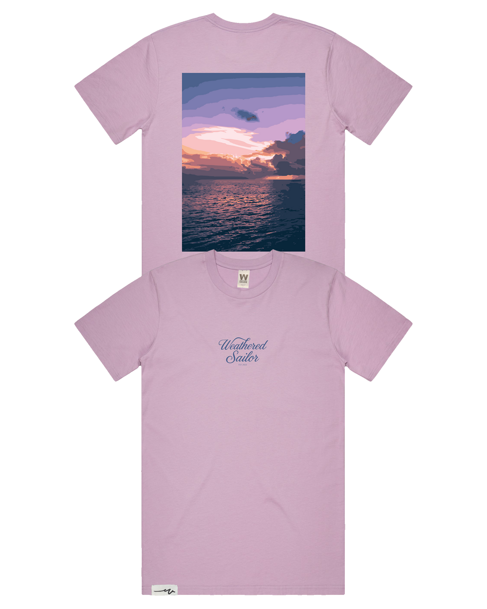 Tranquility Script Tee (transparent)