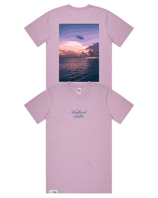 Tranquility Script Tee (transparent)