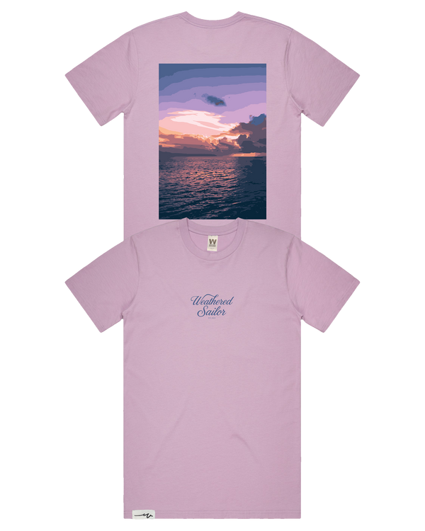 Tranquility Script Tee (transparent)