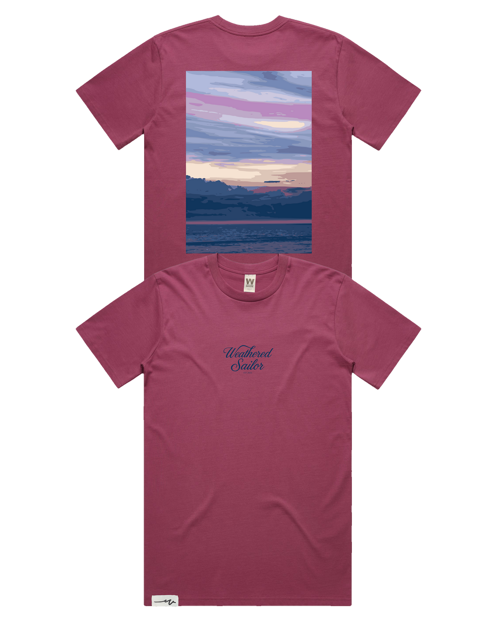 Twilight Script Tee (transparent)