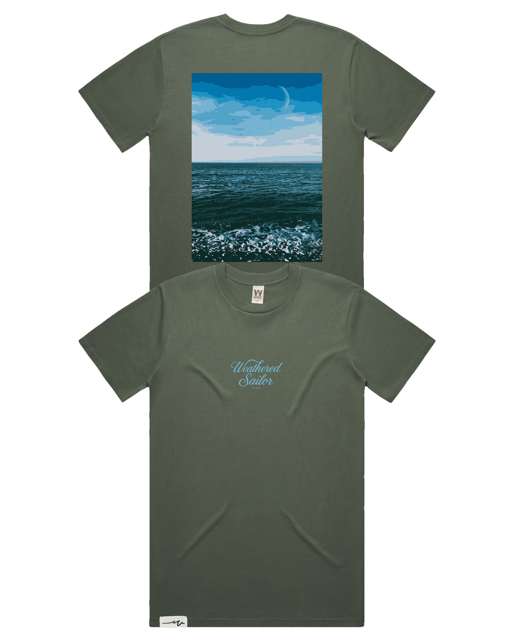 Vast Script Tee (transparent)