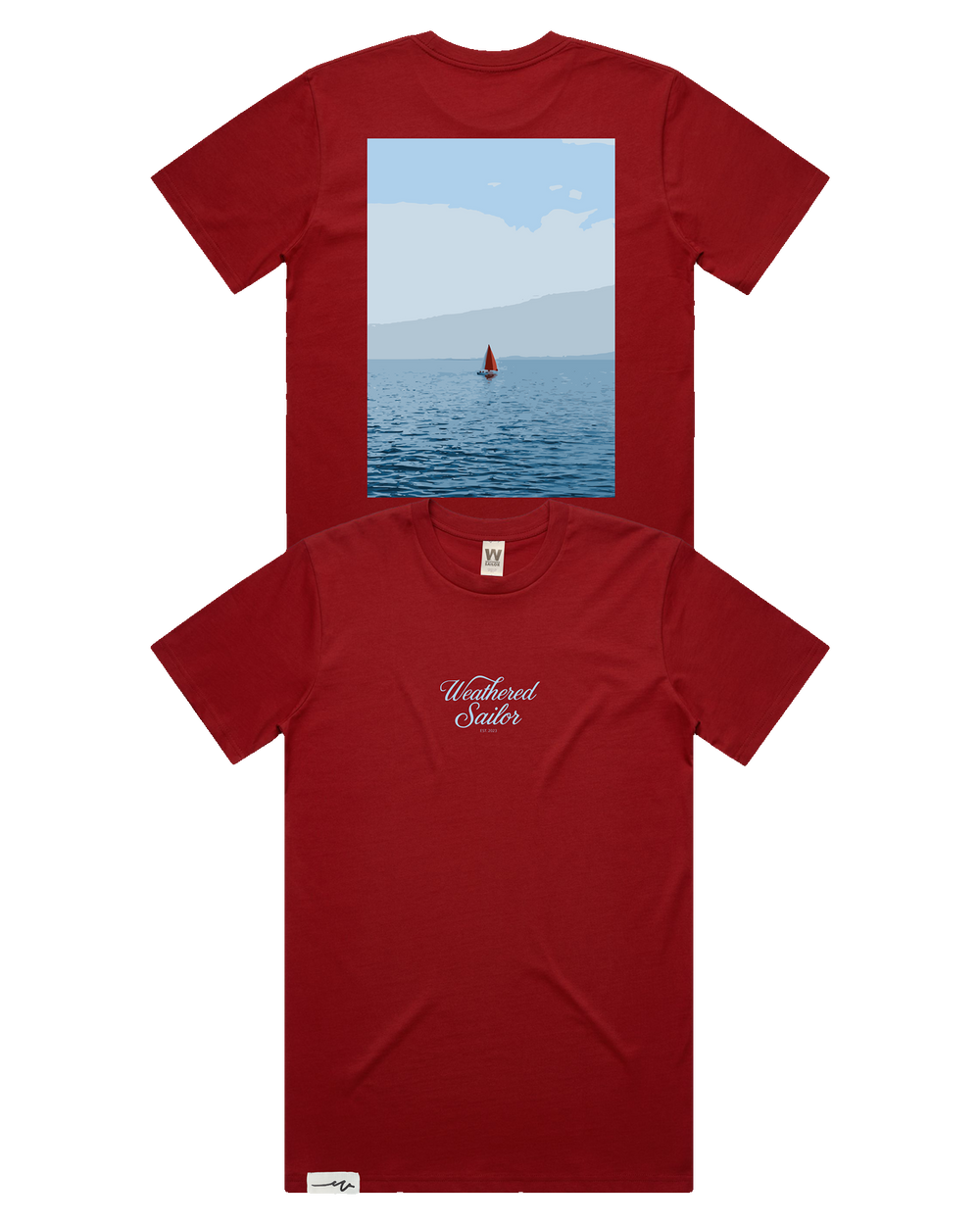 Voyage Script Tee (transparent)