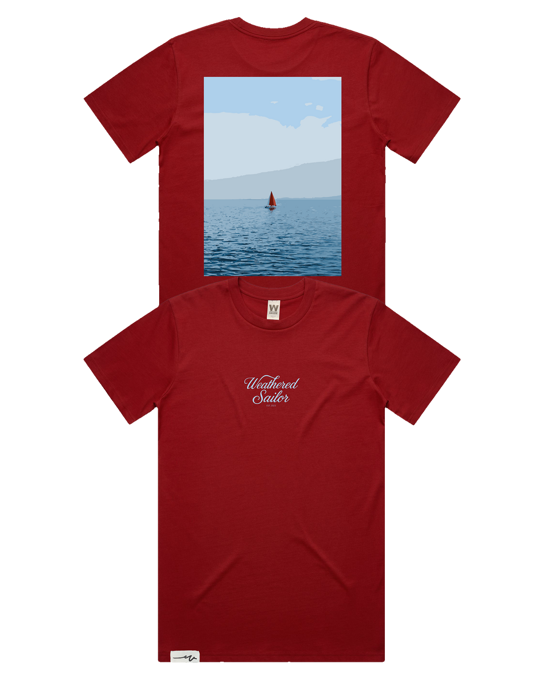 Voyage Script Tee (transparent)