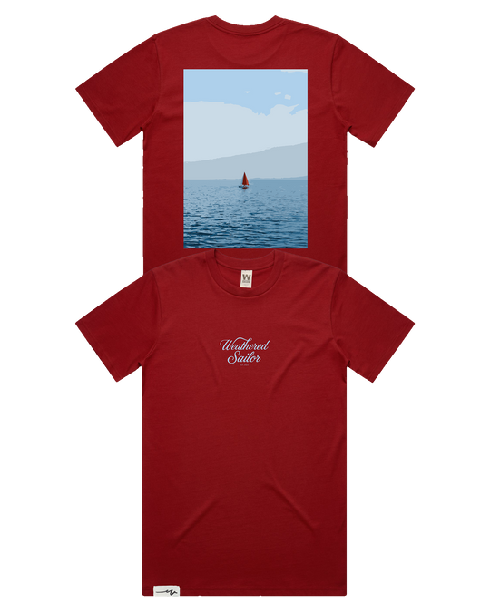 Voyage Script Tee (transparent)