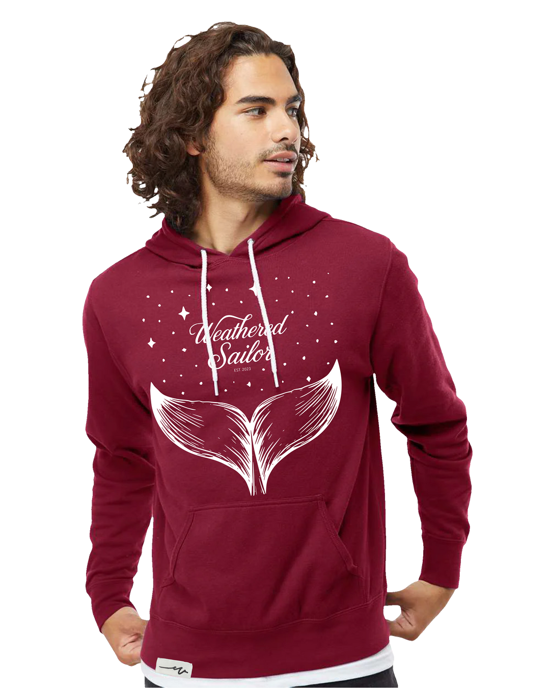 Whale Tale Lightweight Hoodie (transparent)