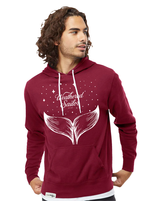 Whale Tale Lightweight Hoodie (transparent)