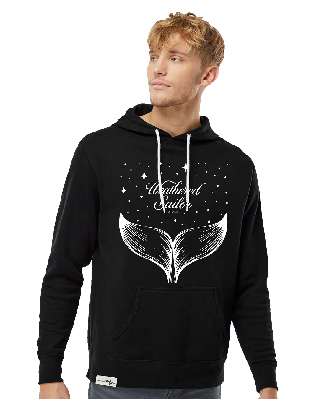 Whale Tale Lightweight Hoodie (transparent)