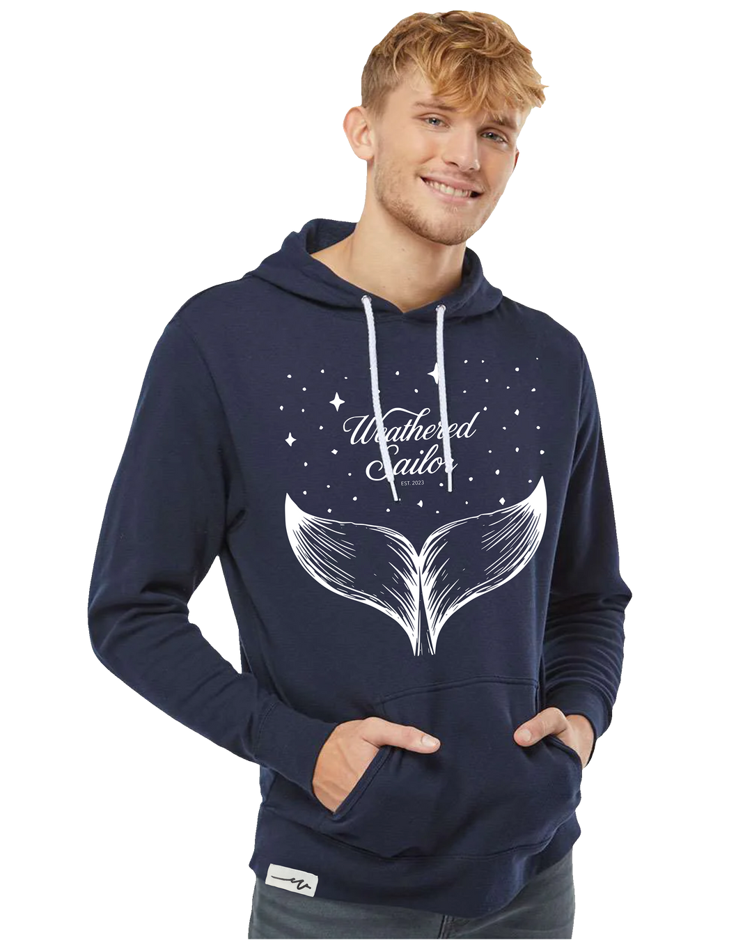 Whale Tale Lightweight Hoodie (transparent)