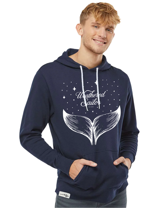 Whale Tale Lightweight Hoodie (transparent)