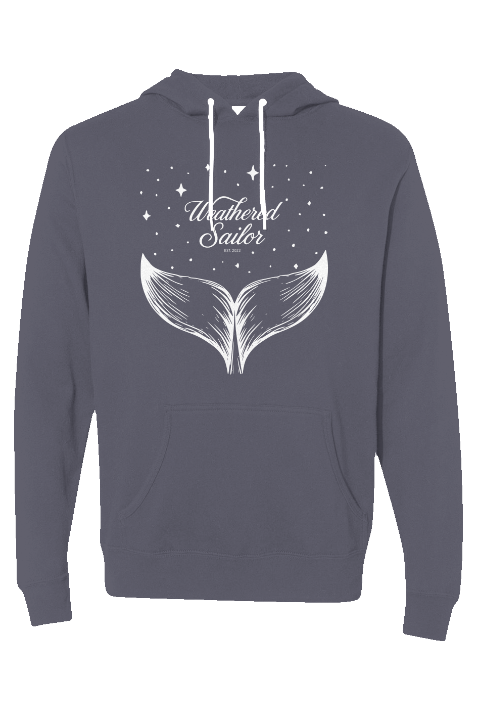 Whale Tale Lightweight Hoodie (transparent)