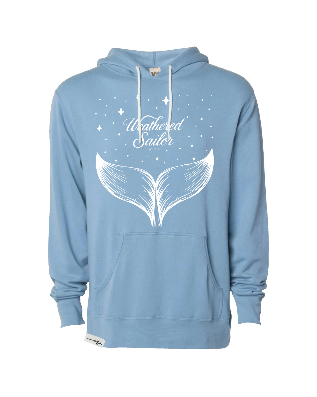 Whale Tale Lightweight Hoodie (transparent)