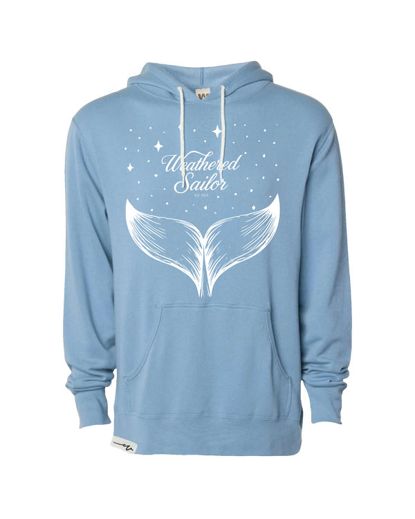 Whale Tale Lightweight Hoodie (transparent)