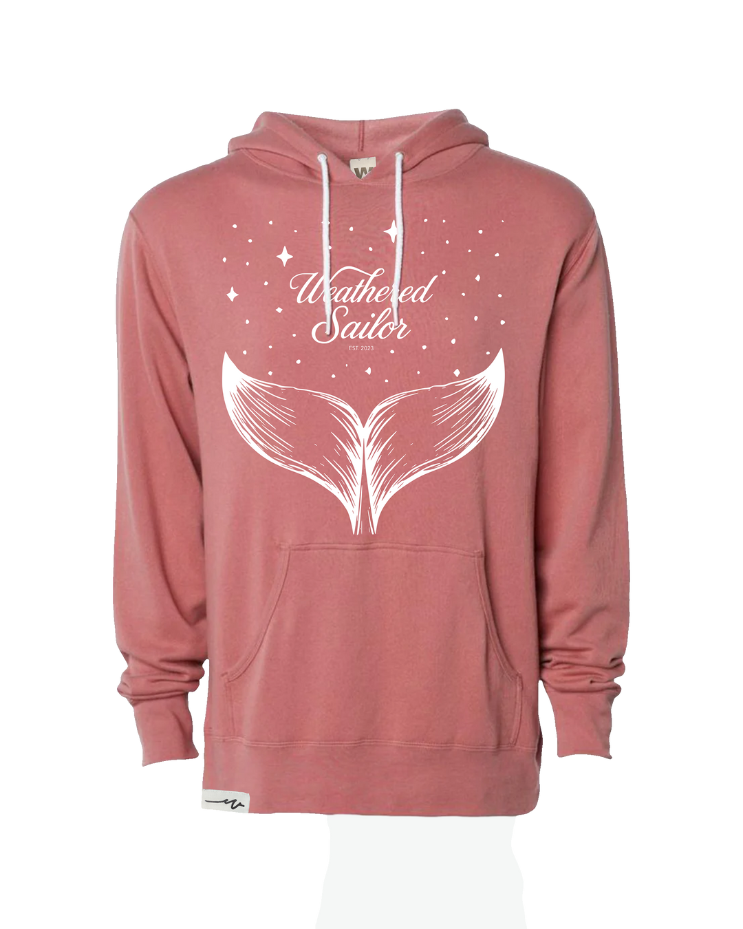 Whale Tale Lightweight Hoodie (transparent)