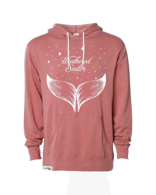 Whale Tale Lightweight Hoodie (transparent)