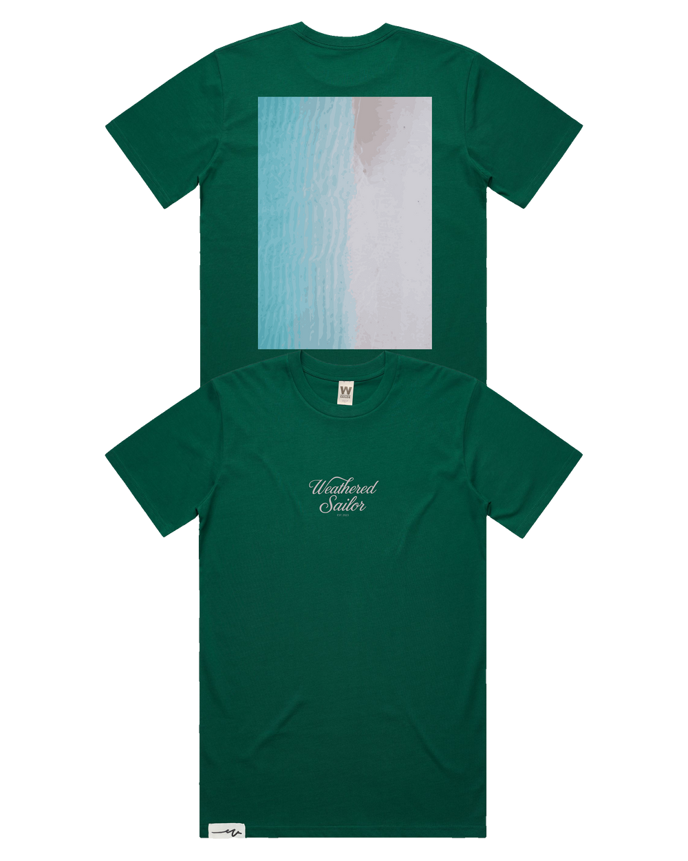 Whisper Script Tee (transparent)