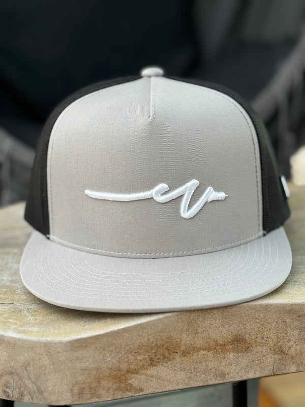 Grey / Black Sketchy W Trucker