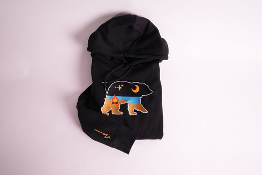 At The Fire Silky Hoodie