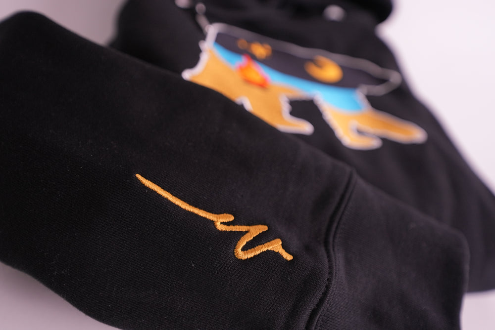 At The Fire Silky Hoodie