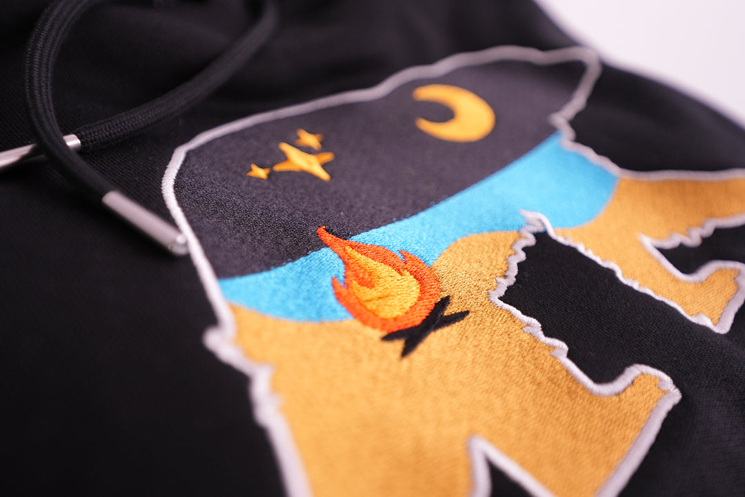 At The Fire Silky Hoodie