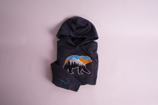 At The Mountains Silky Hoodie