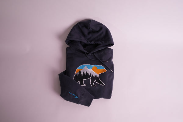At The Mountains Silky Hoodie