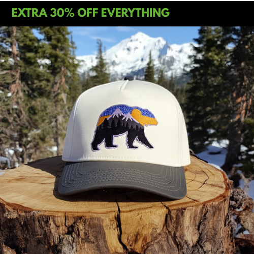 At The Mountains Two-Tone Curved Cap