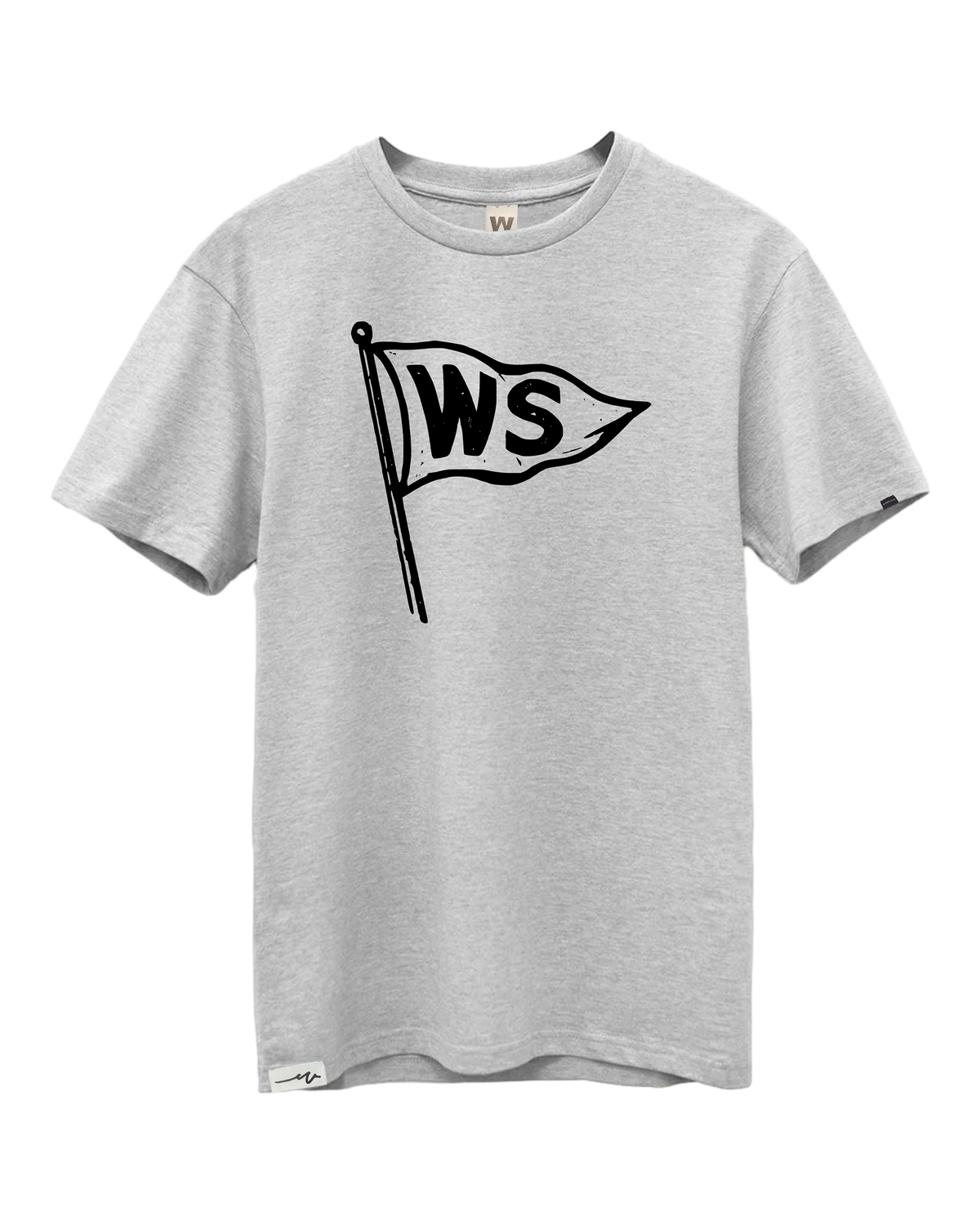 Supima Burgee Tee - Heather Grey
