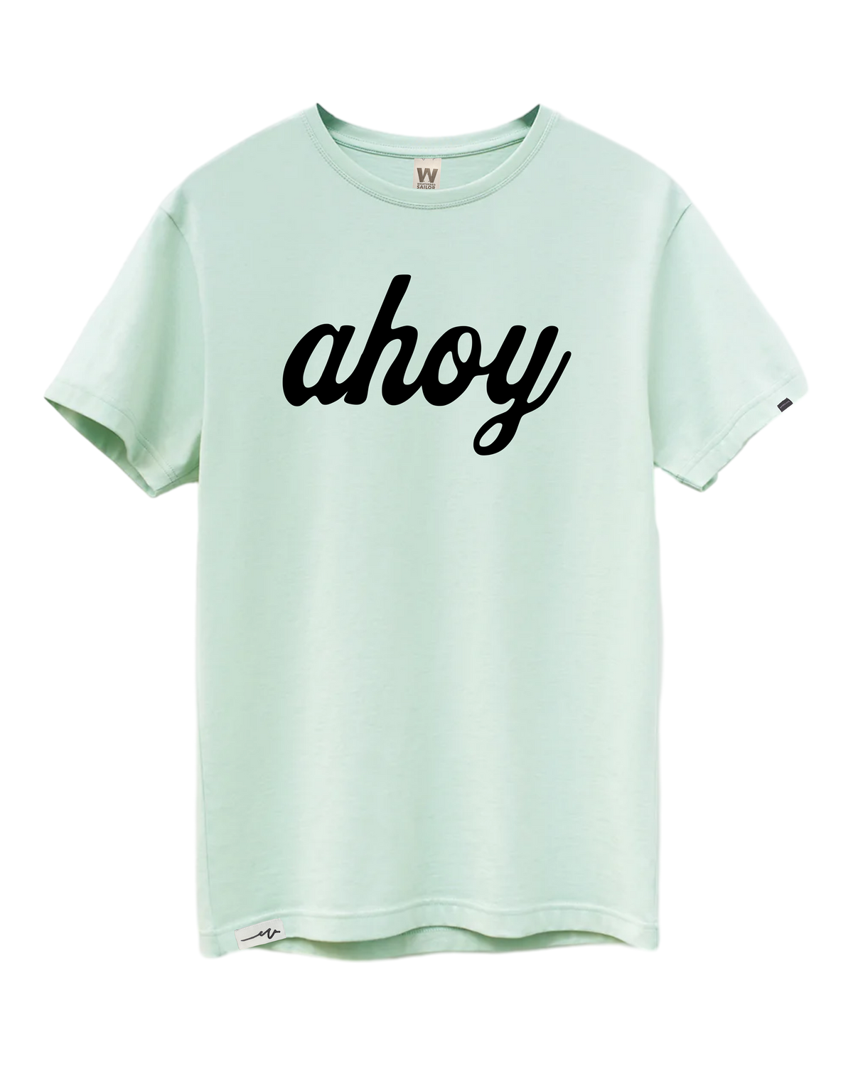 Supima Ahoy Tee - Seafoam