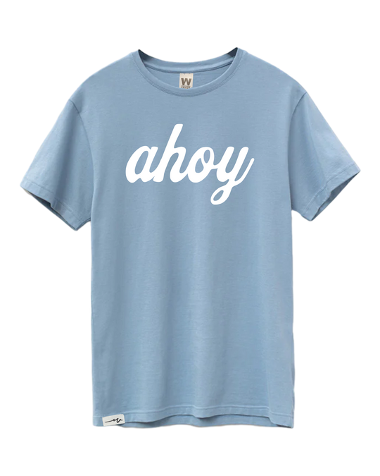 Supima Ahoy Tee - Cloudy Blue