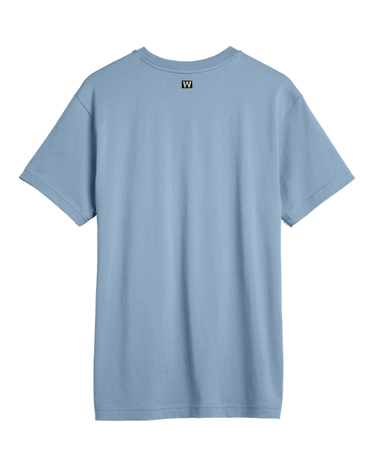 Supima Dub Tee - Cloudy Blue (back)